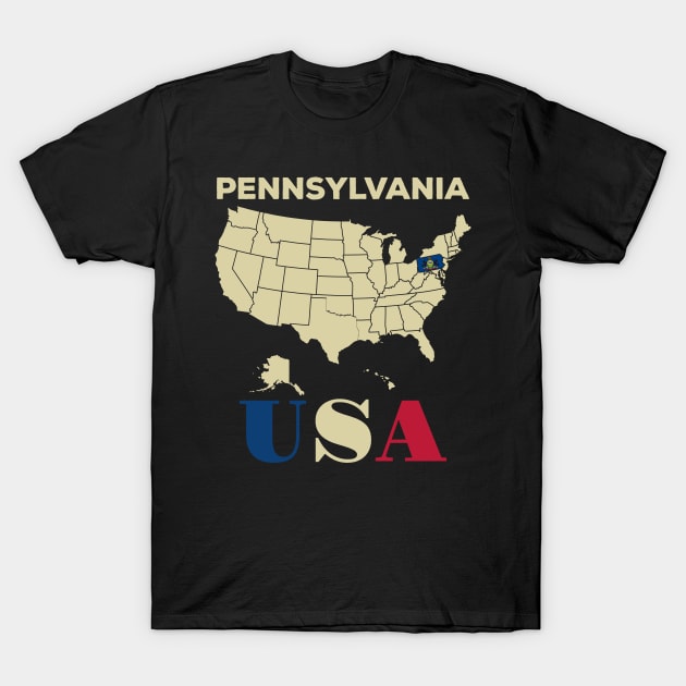 Pennsylvania T-Shirt by Cuteepi